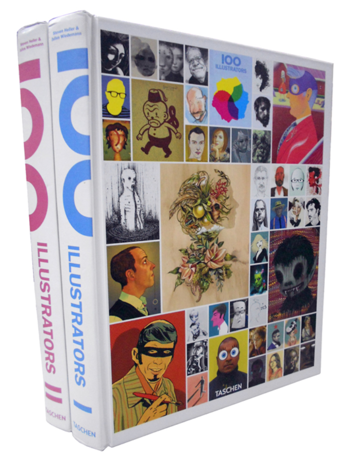 Image of book titled '100 Illustrators', published by Taschen