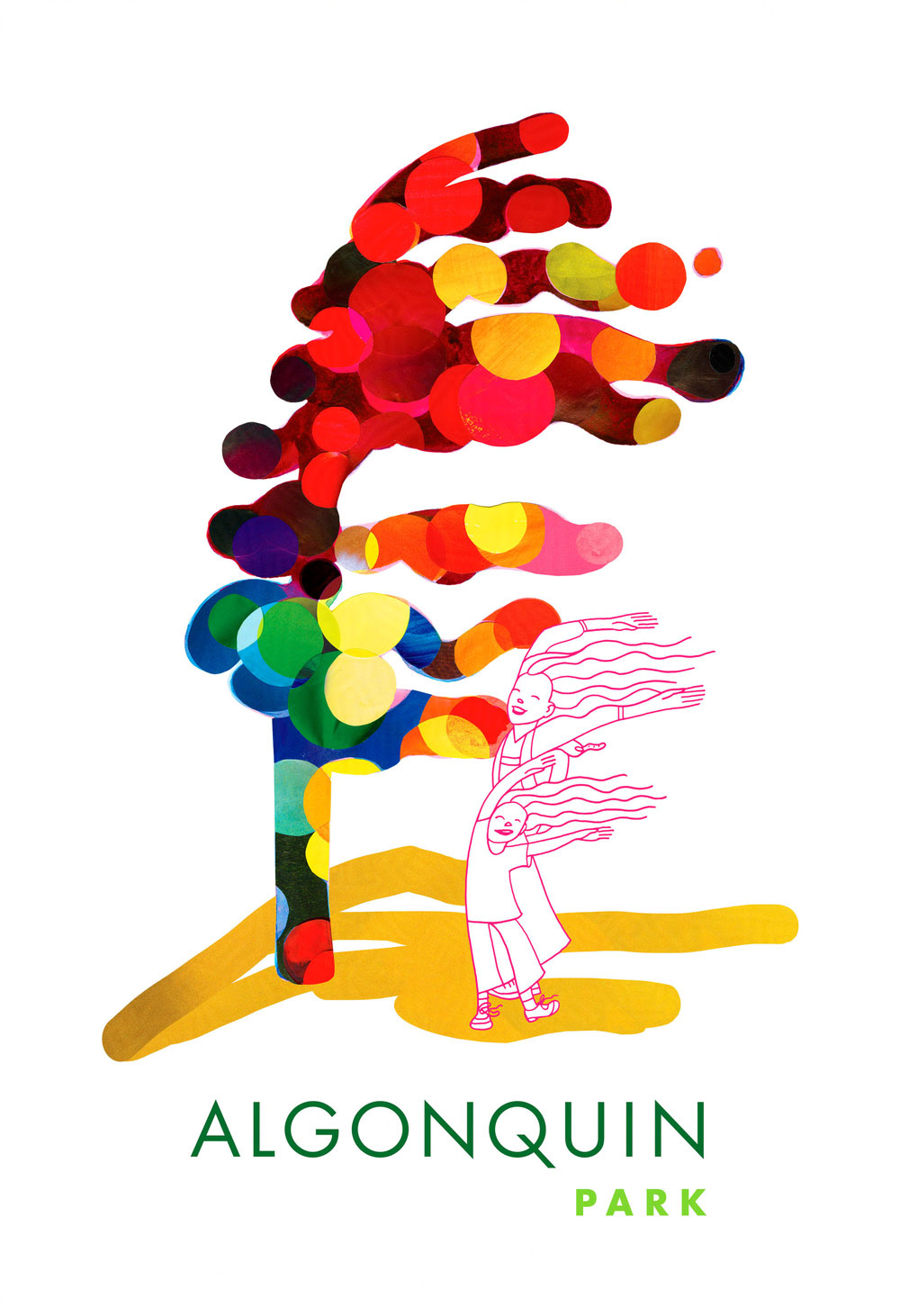 A poster illustration created for Algonquin Park in Canada